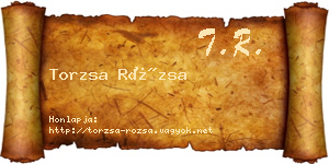 Torzsa Rózsa névjegykártya